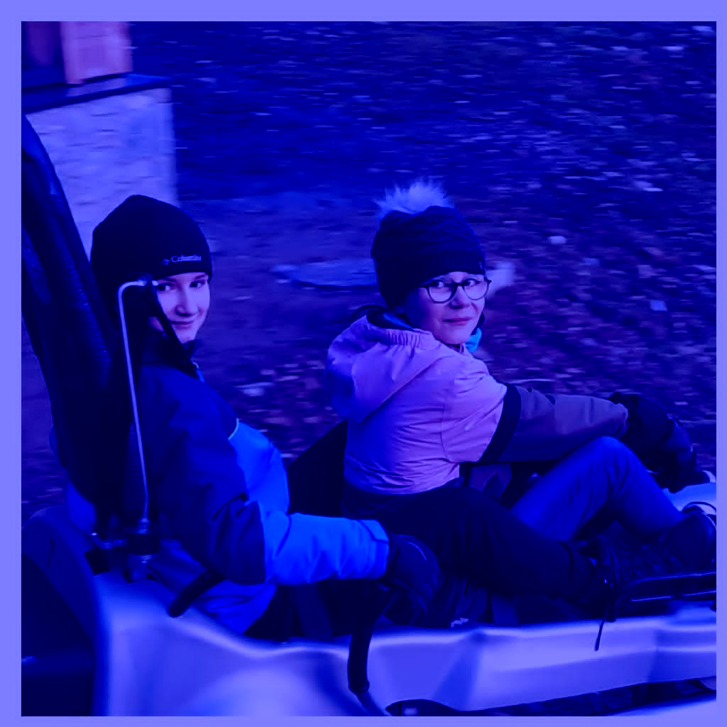 Descente luge !